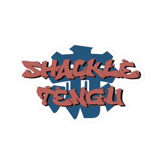 Shackle Tengu Text Only Kiss-Cut Stickers