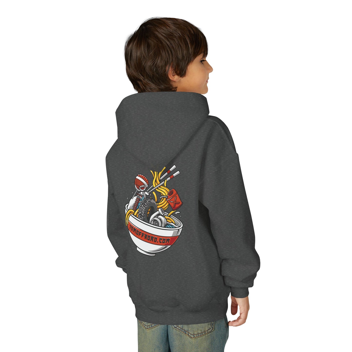 JDM Offroad "Ramen Bowl" Youth Heavy Blend Hooded Sweatshirt