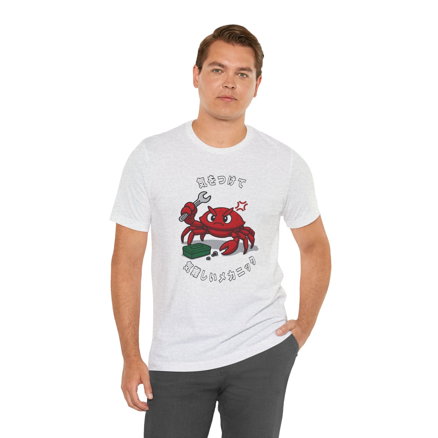 Crabby Mechanic Unisex T-shirt [Dark Text]