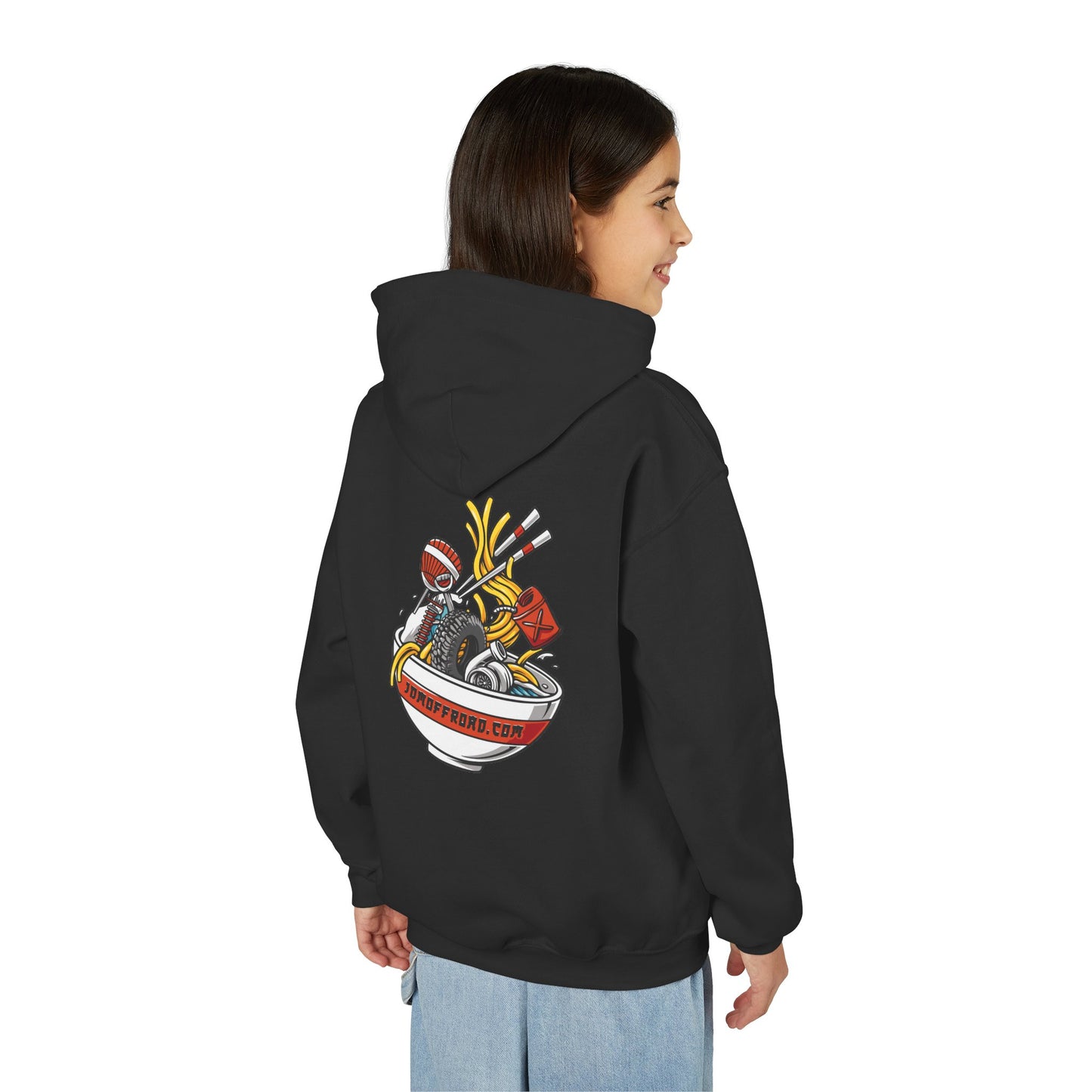 JDM Offroad "Ramen Bowl" Youth Heavy Blend Hooded Sweatshirt