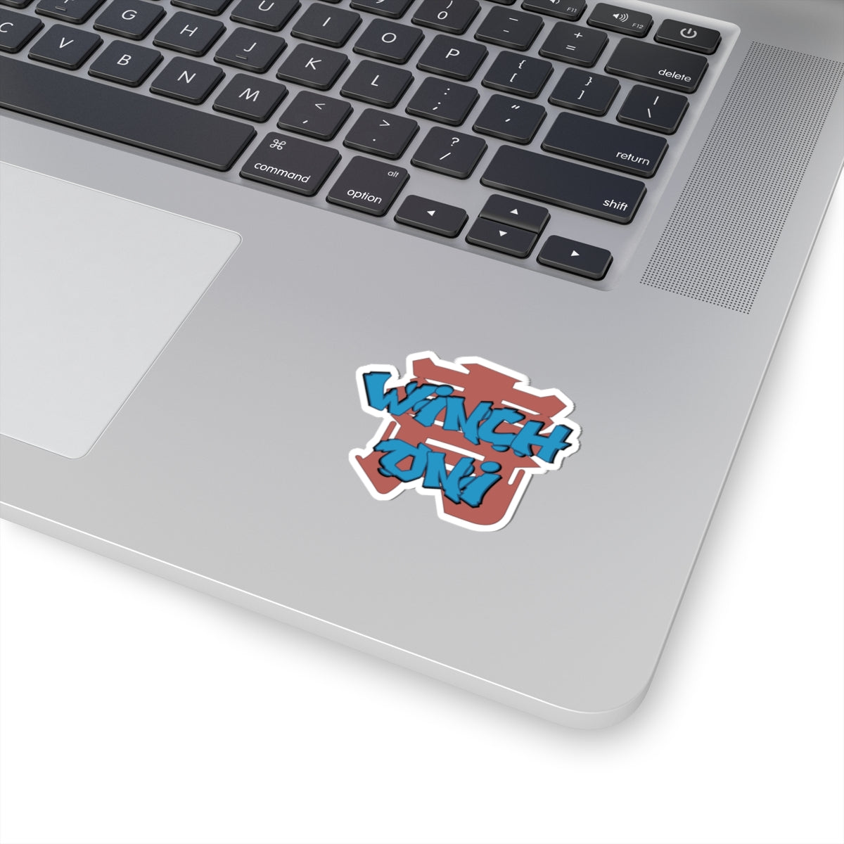 Winch Oni Text only Kiss-Cut Stickers