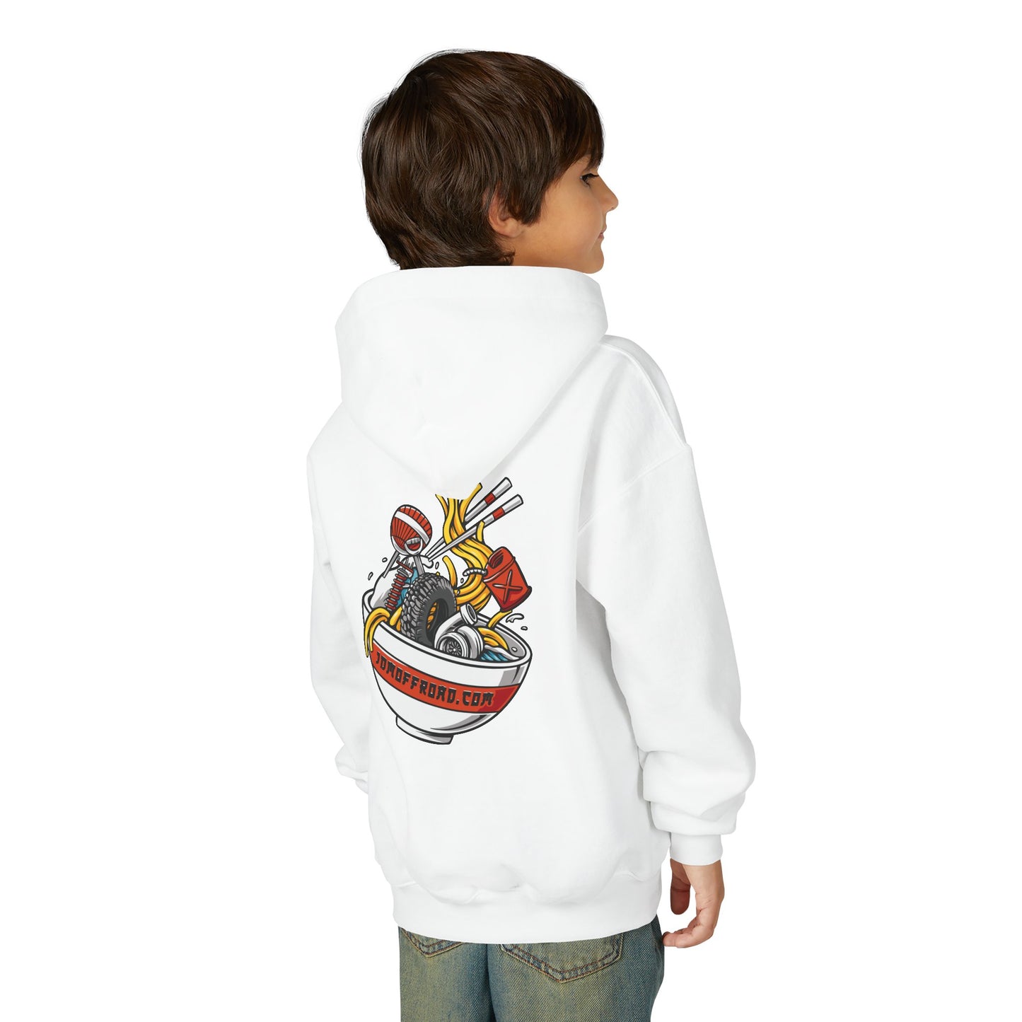 JDM Offroad "Ramen Bowl" Youth Heavy Blend Hooded Sweatshirt