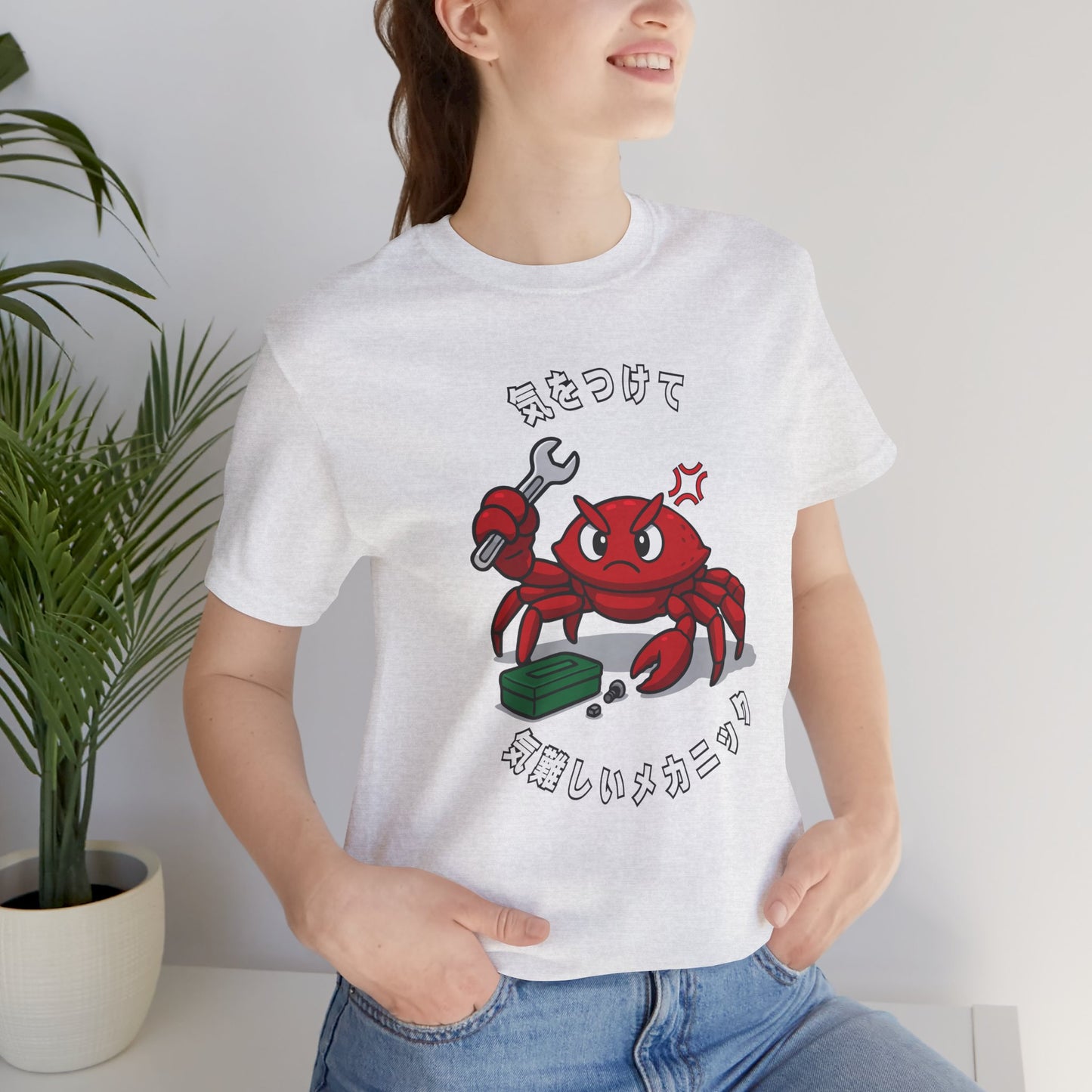 Crabby Mechanic Unisex T-shirt [Dark Text]