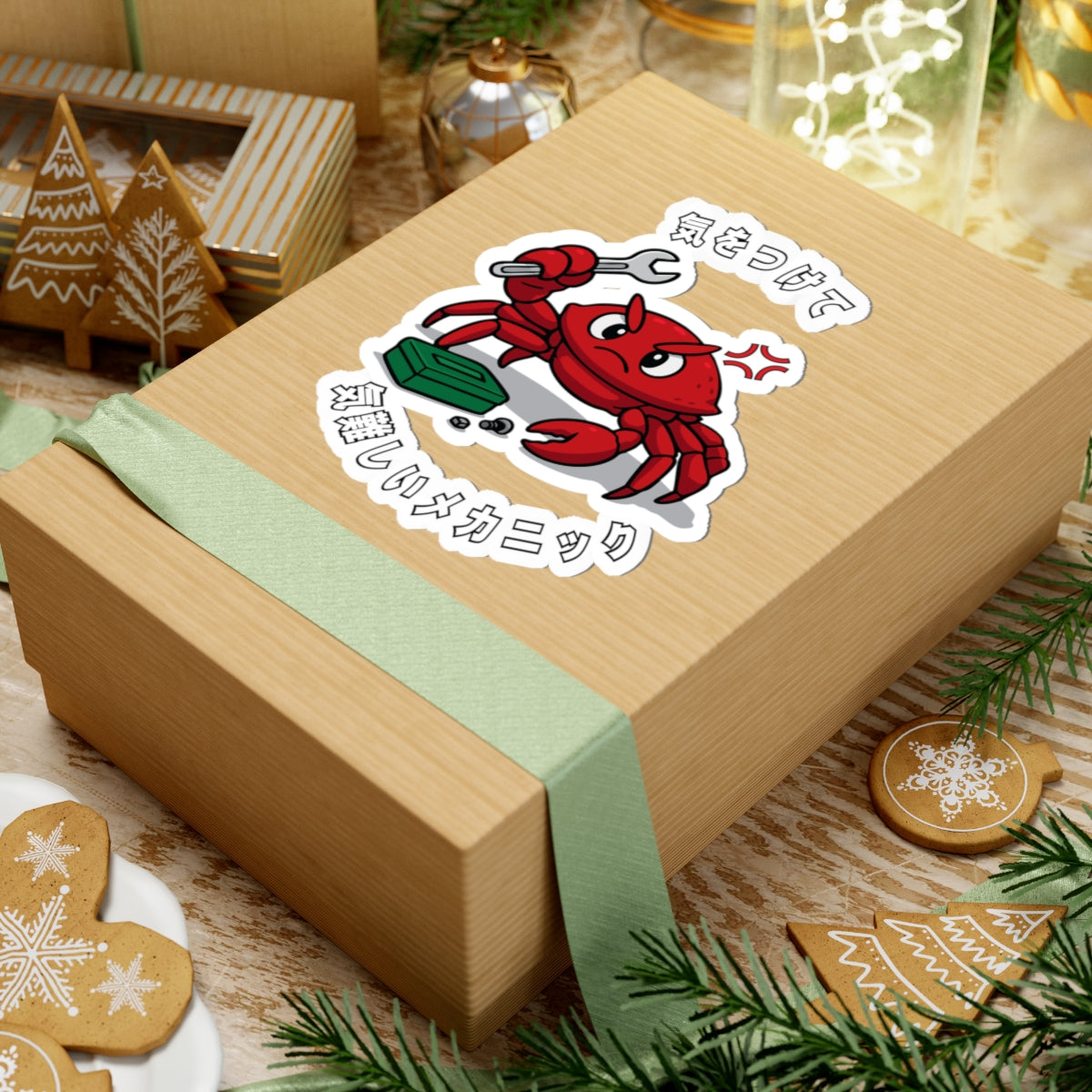 Crabby Mechanic Kiss-Cut Stickers